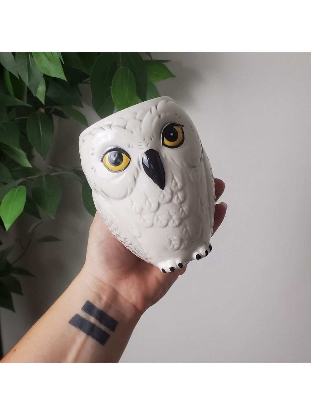 🤍Harry Potter🖤 Hedwig Coffee Bean Ceramic Mug Candle Handmade Collection *